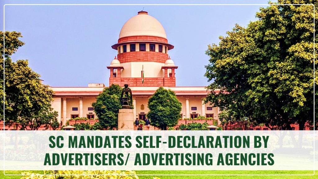 Easy Guide SelfDeclaration by Advertisers in India (Supreme Court